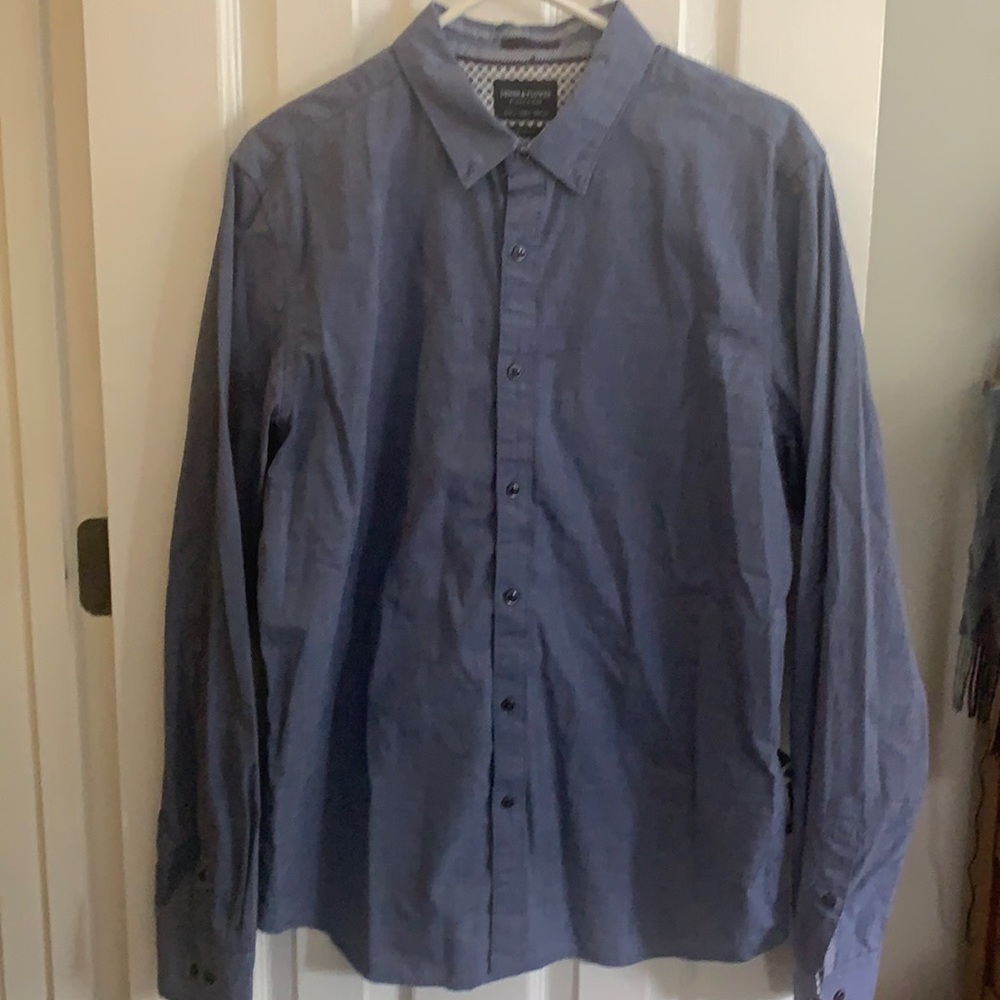 Blue dress shirt large